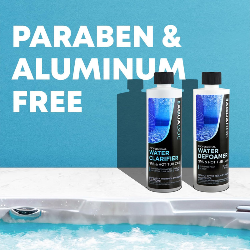 Ensemble de produits chimiques pour spa AquaDoc Spa Clarifier & Anti-mousse Spa