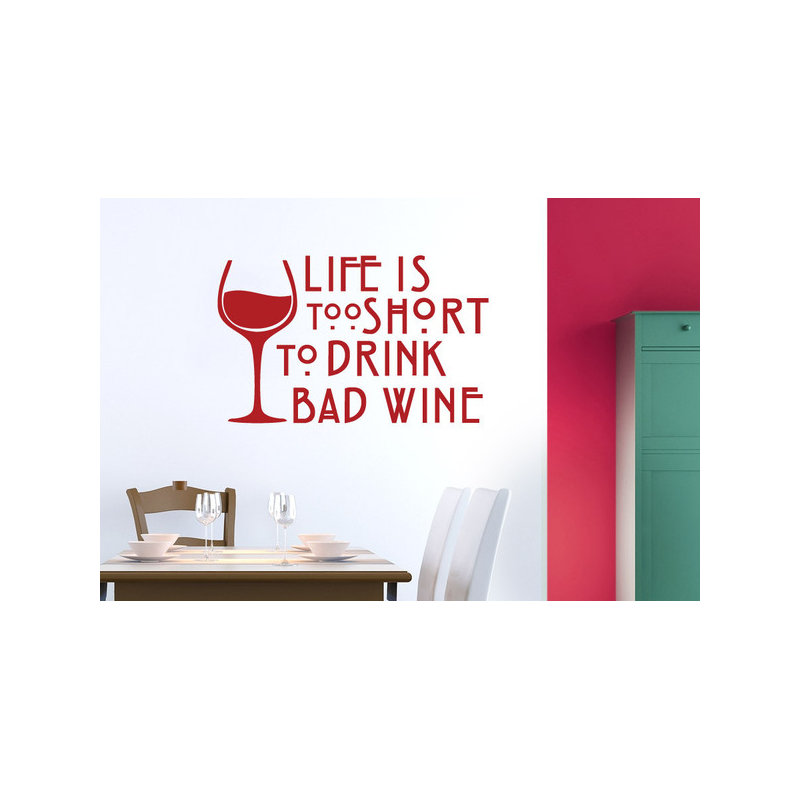 Wall Decal, Large, Dark Red