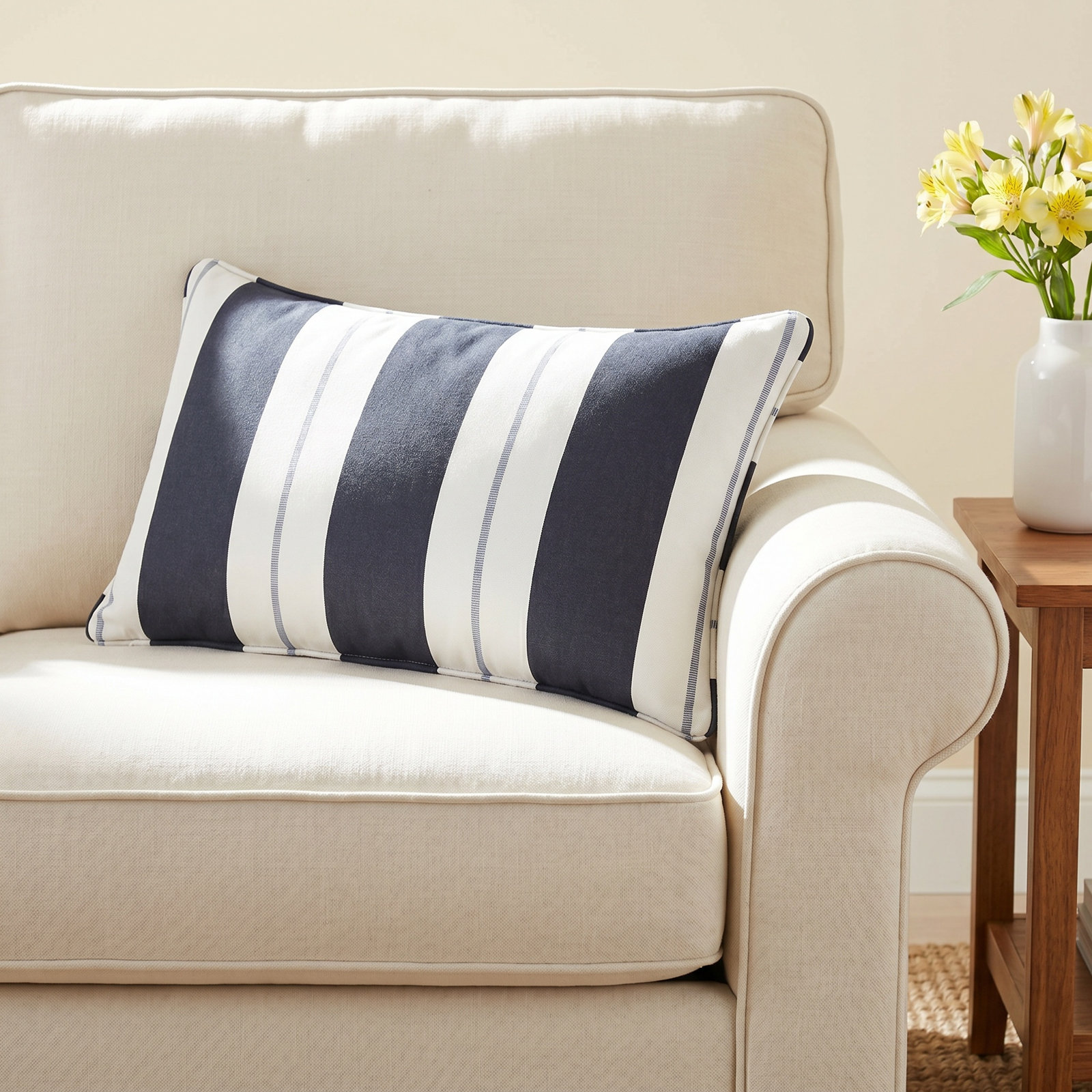 Ansel Throw Pillow, 16" x 26", Blue