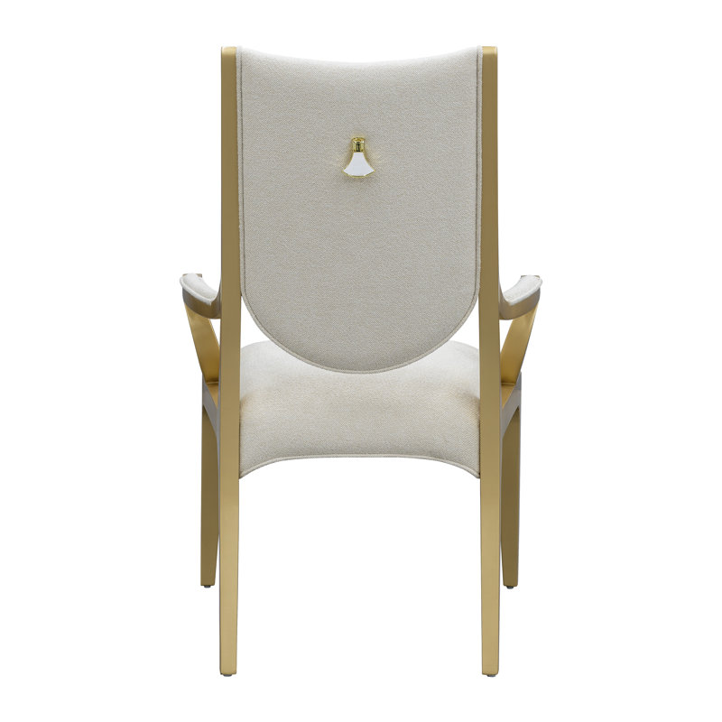 Scotts Square Dining Arm Chair - Light Champagne