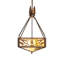 Luminaire suspendu carré en pin 18 po Balsam