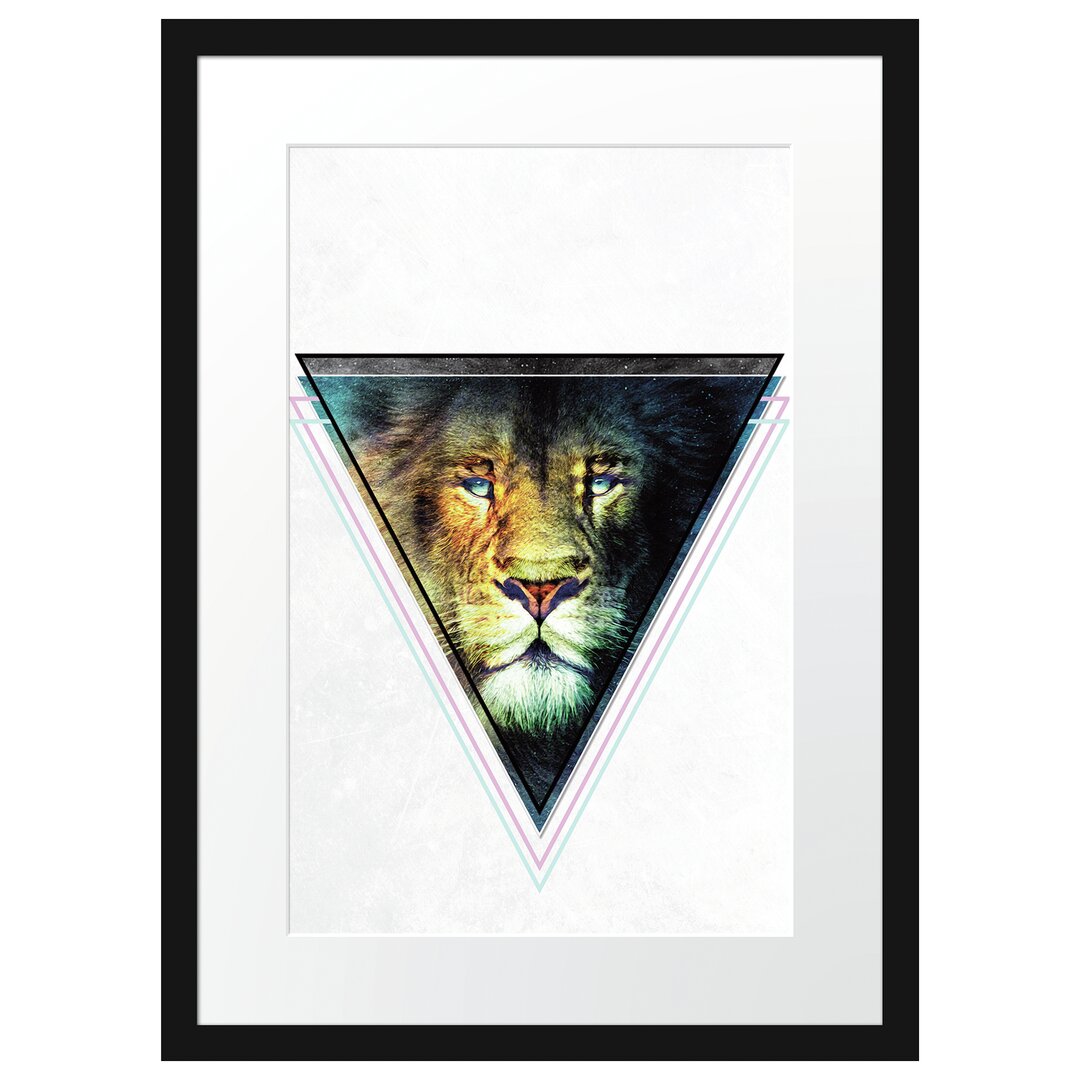 Gerahmtes Poster Double Vision White