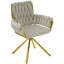 Helmville Tufted Velvet Metal Armchair (1Pcs)-1295454519