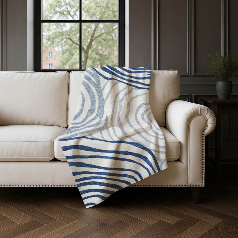Jeté Sherpa ASB765, Bleu