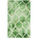 Tapis vert / ivoire en laine / coton touffeté à la main Coleman
