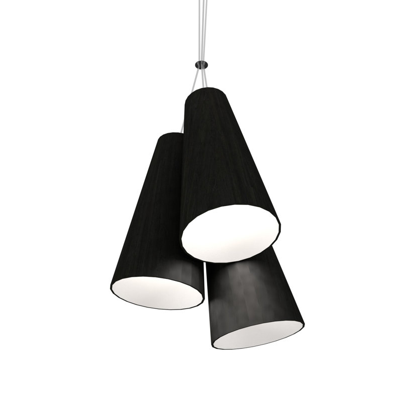Luminaire suspendu conique Cônico, Gris anthracite