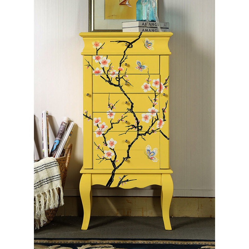 Armoire à bijoux peinte de style néo-chinois