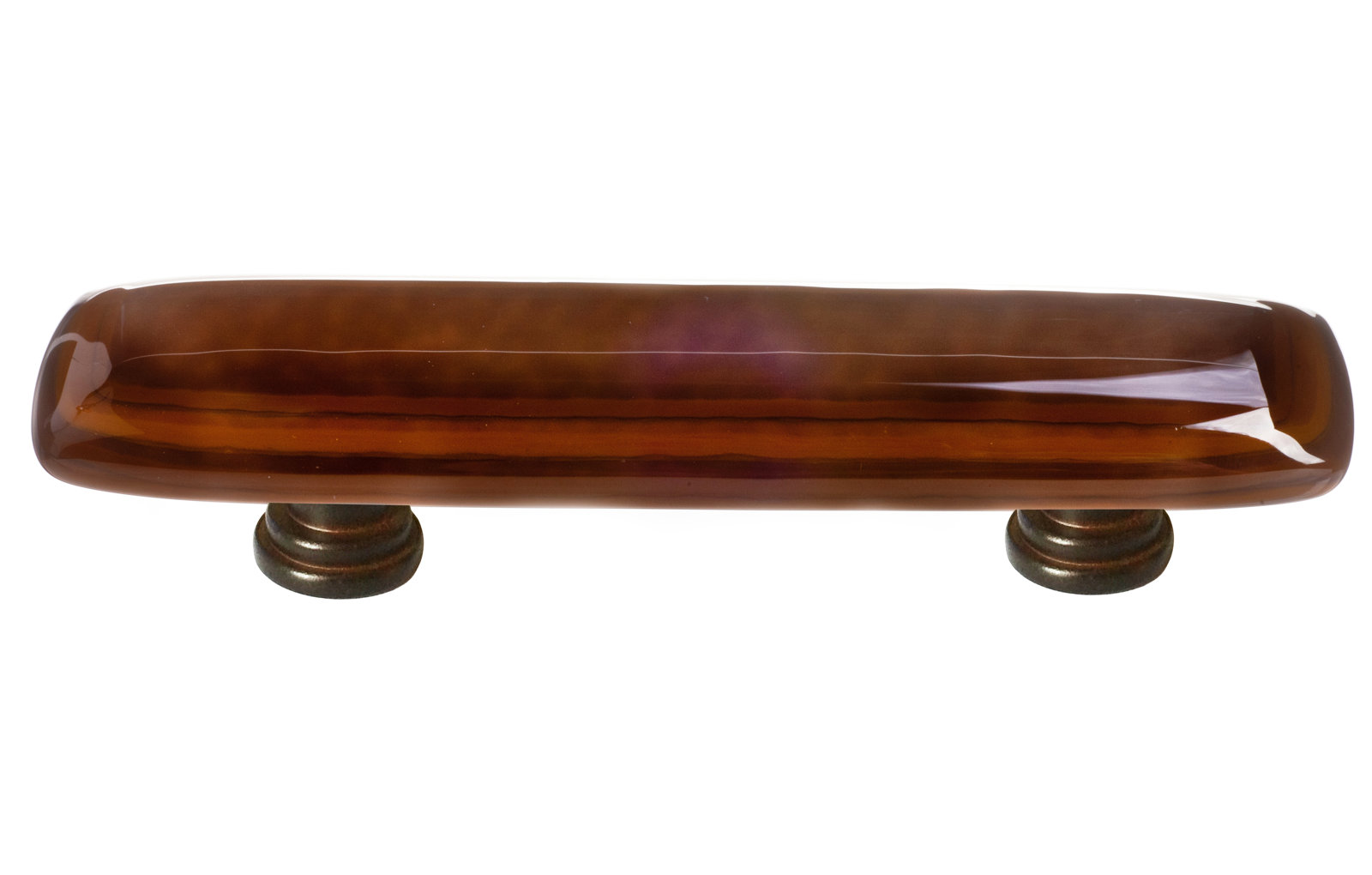Stratum Bar / Handle Pull Pull, Satin Nickel, Woodland/Umber