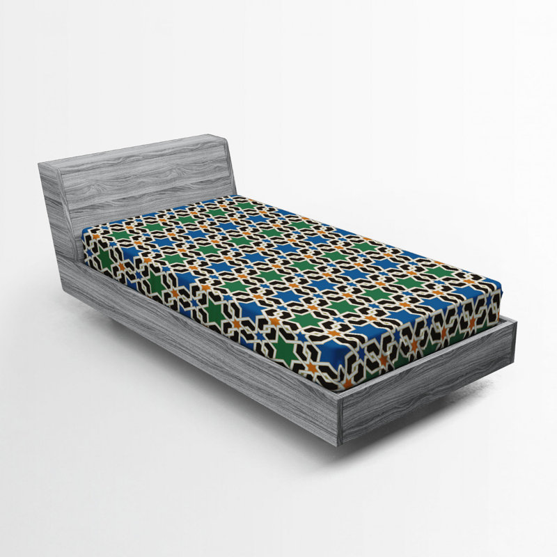 Drap-housse géométrique marocain, Drap-housse simple TG