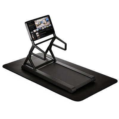 150x70cm 6mm Thick PVC Gym Equipment Mat, Shock Absorption Non-Slip Floor Protector, Noise Reduction Mat for Treadmill, Elliptical and Exercise Bike Home Gym