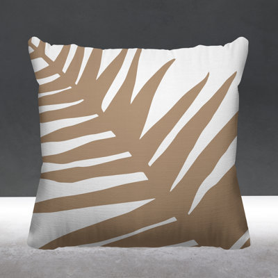 Fielding Abstract Leaf Indoor/Outdoor Throw Pillow