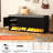 47.24''w Fluted Entryway Shoe Storage Bench With 4 Doors And Adjustable Shelf-475849551