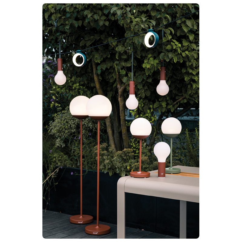 Aplo LED Outdoor Table Lamp, Red Ochre