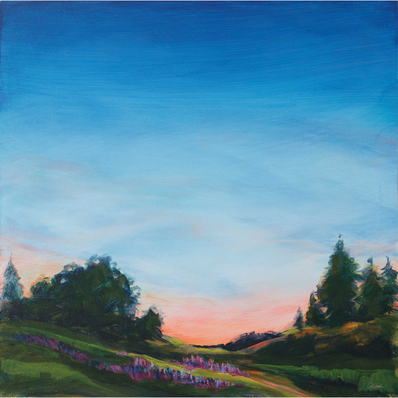 «Lupin Evening» par - impression sur toile tendue, L 12 po x H 12 po