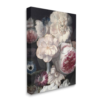 Pétales de fleurs rosées enchanteresses rose blanche fleurs de Ziwei Li-impression d’art graphique