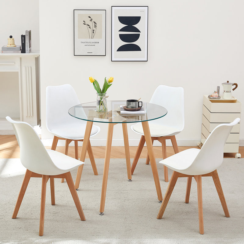 4 - Person Dining Set, White