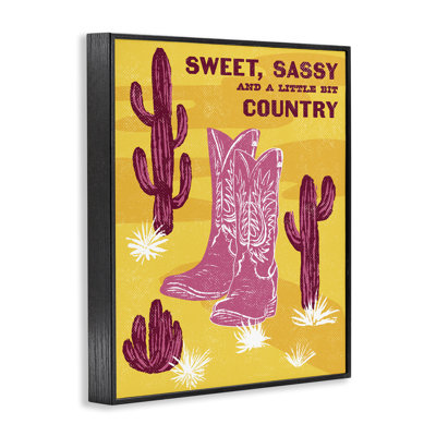 Sweet Sassy & Country Framed Giclee, design by Diane Labombarbe