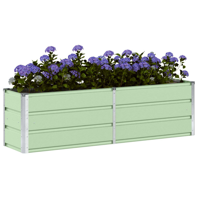 Raised Garden Bed, 45cm H x 160cm W x 40cm D, Green