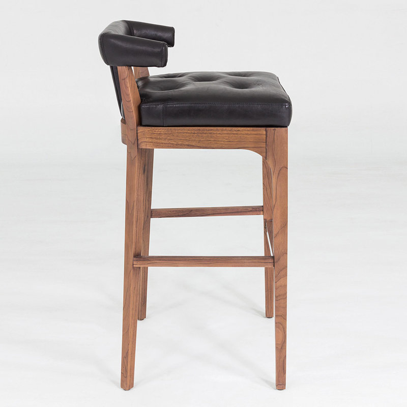 Moderno Stool, Bar Stool (31" Seat Height), Black