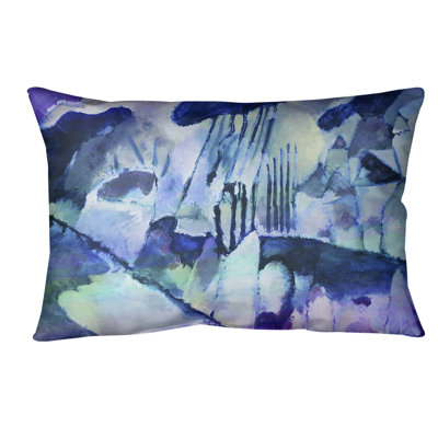 Oreiller avec coussin lombaire avec pluie paysage