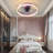 Frauly 19.7 Inch Led Enclosed Low Profile Ceiling Fan With Light-1215560142-1222760577