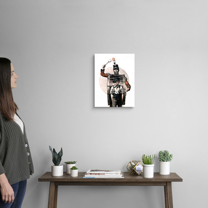 «Fourth of juillet», art mural sur toile, H 16 po x l 12 po x P 1,25 po, Toile tendue