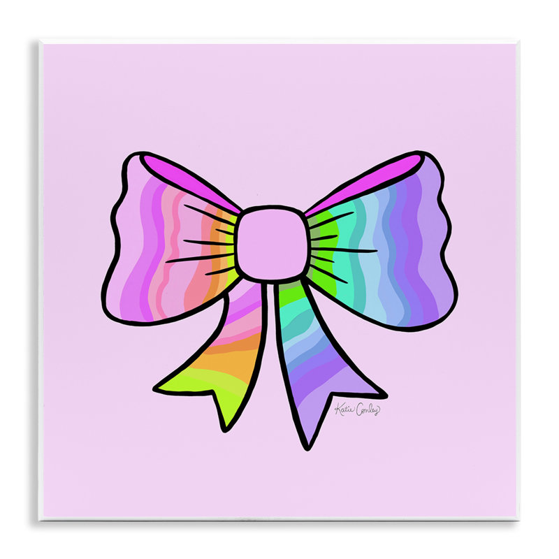 Plaque murale pastel arc-en-ciel pastel, design par Katie Conley