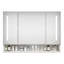 Armoires de salle de bain modernes de 39 po x 28 po, armoires à pharmacie avec miroirs et lumières DEL, armoire de rangement de salle de bain avec compartiments de rangement à plusieurs niveaux