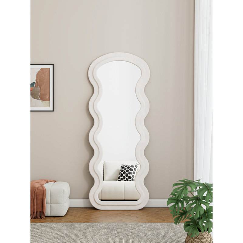 Miroir pleine longueur blanc crème inaltérable - Couleur durable, pratique et élégante