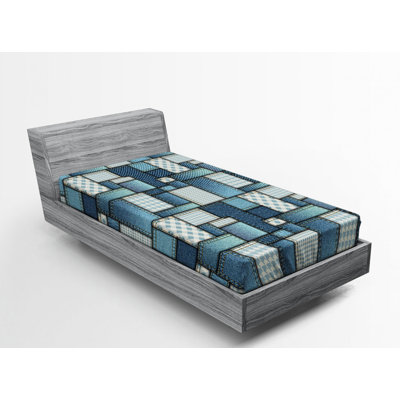 Microfiber Striped Fitted Sheet