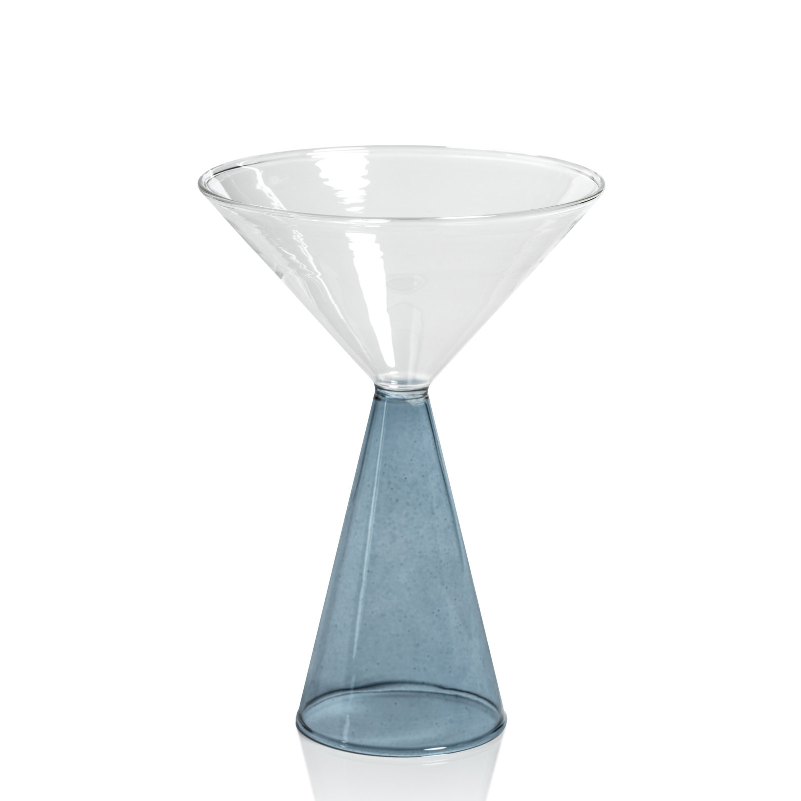 Monticello Martini Glass, Blue