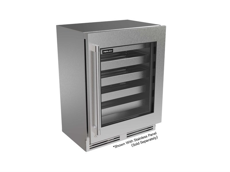 Perlick Single Zone 23.87 in. W Freestanding Wine Refrigerator