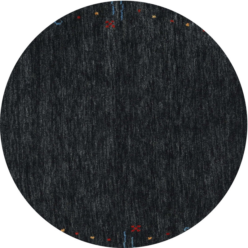Tapis noir, Rond 5 pi