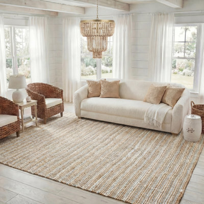 Tapis gris / naturel Alda