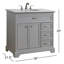 Ensemble de meuble-lavabo simple 36 po Hermes-331671156