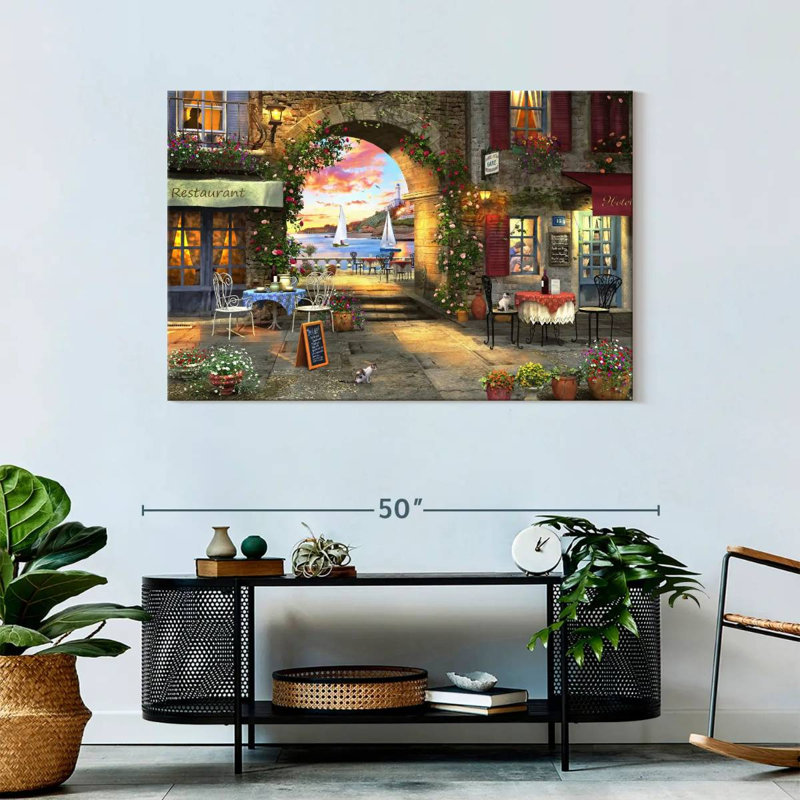 Sireci Mediterranean Evening, 30" H x 45" W