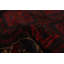 Tapis décoratif en laine rouge foncé de conception unique 4 pi 11 po X 7 pi 7 po noué à la main