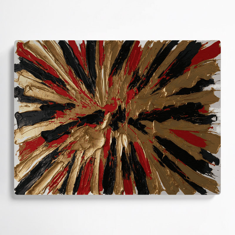 «Neo Expressionism 76», art mural en métal brun, H 11 po x l 14 po