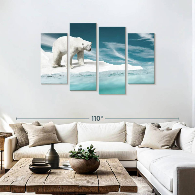 Brampt Ice Bear, 48" H x 75" W