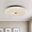 Round Glass Dimmable LED Flush Mount