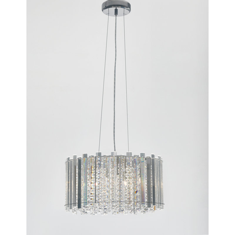 5 - Light Chrome Crystal Pendant