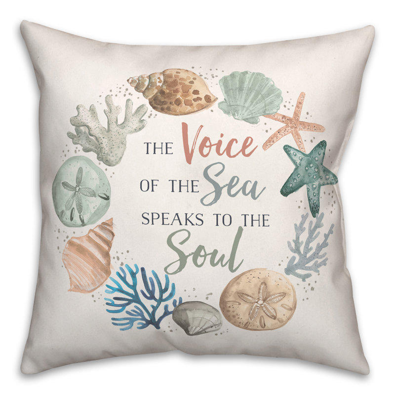 Reversible Throw Pillow, 20" H x 20" W