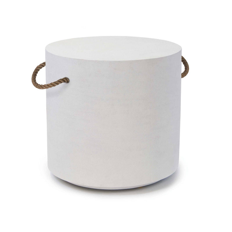 Aegean End Table, White