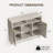 Modern Dining Table Cabinet Storage Space, Suitable For Dining Room, Living Room Coffee Bar-1863431841