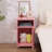 Katarra 26'' Tall Metal Nightstand Storage Cabinets With Lock-804624991