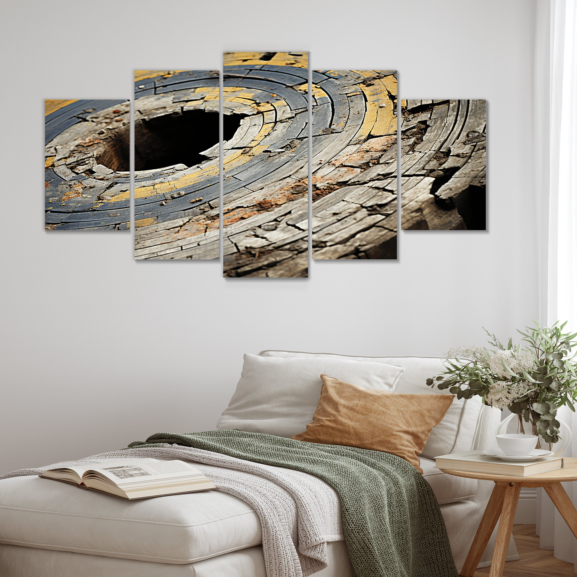 Ivy Bronx Abstract Graceful Woodland Charm I - Abstract Multipanel Wall ...