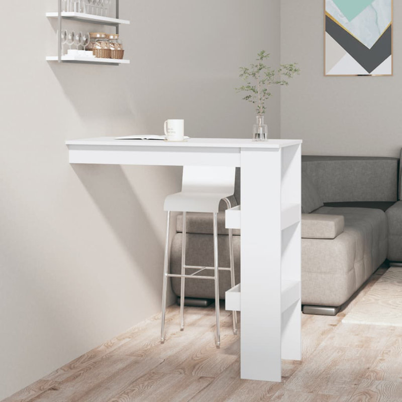 Table de bar murale, Blanc