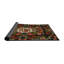 Tapis floral noir / rouge / vert-83825528