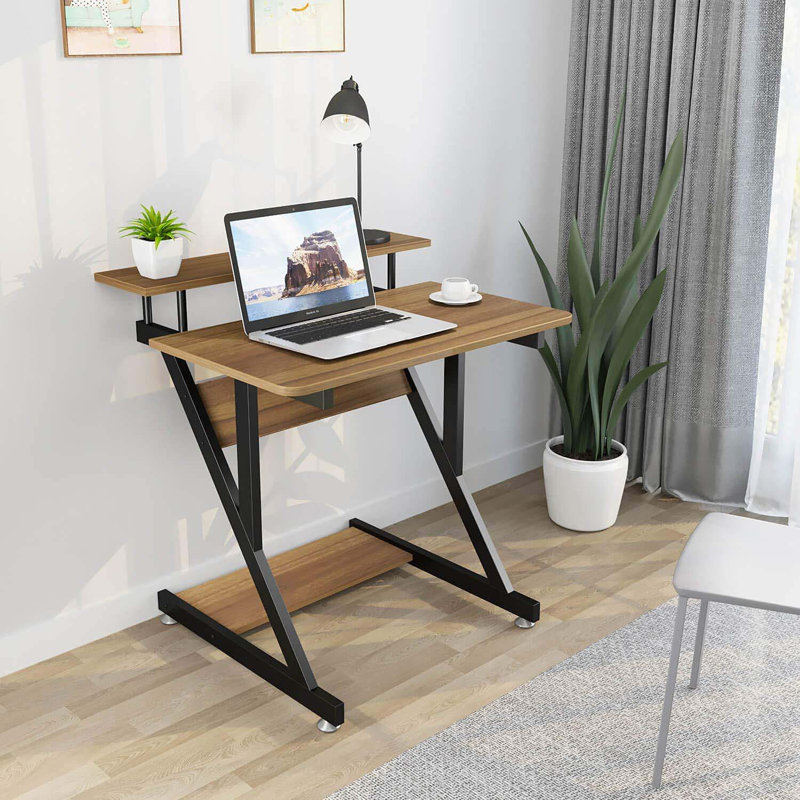 Corner Metal Base Computer Desk