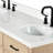 Thornaby 66'' Solid Wood Double Bathroom Vanity with 1.5'' Carrara Quartz Top-91456386-68060770